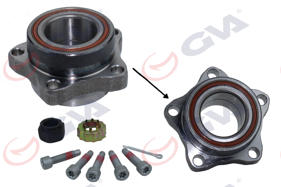 GVA ÖN TEKER RULMANI ALÇAK TAVAN TRANSIT V347-V348 2.2 TDCI-2.4 TDCI 06 45x117x57 ABS SİZ 5 BİJON 6C111K018AA-1377907 OEM: 6C111K018AA-1377907 - GVA 4731110 kodlu oto yedek parça görseli