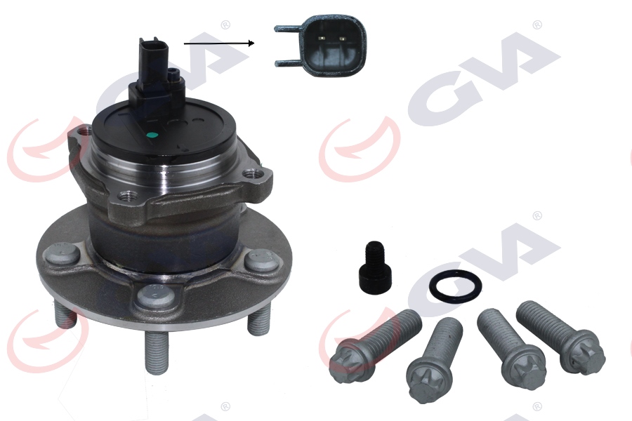 GVA ARKA TEKER PORYASI RULMANLI FOCUS C-MAX 07 11 -FOCUS II 04 11 ABS Lİ 5 BİJON SENSOR DAHIL 7M512C299AD-1766628-30736885 OEM: 7M512C299AD-1766628-30736885 - GVA 4735111 kodlu oto yedek parça görseli