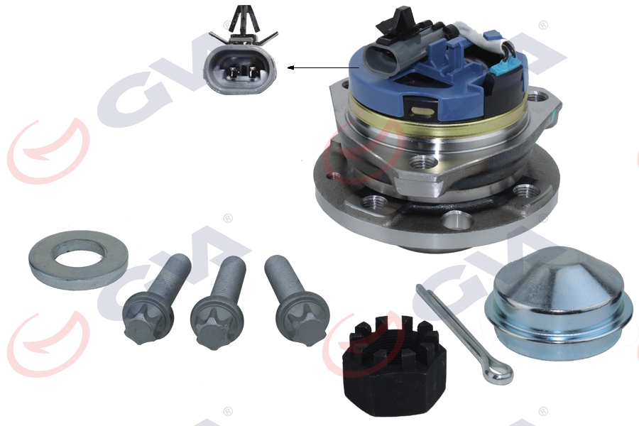 GVA ÖN TEKER PORYASI RULMANLI ASTRA G-ZAFIRA 1.6-1.8-1.7CDTI-2.0CDTI 05 ABS Lİ 4 DELİK 25.4x25.4x116 13123486-1603209-90538940-9117620 OEM: 13123486-1603209-90538940-9117620 - GVA 4790031 kodlu oto yedek parça görseli