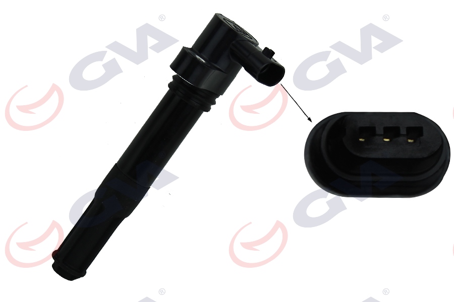 GVA ATEŞLEME BOBİNİ KALEM FIAT 500 12 BRAVO II 08 14 DOBLO 10 EGEA 16 ALFA ROMEO MITO 08 13 0.9T 1.2 1.4 OEM: 46777288-504142675-55246099 - GVA 5025150 kodlu oto yedek parça görseli