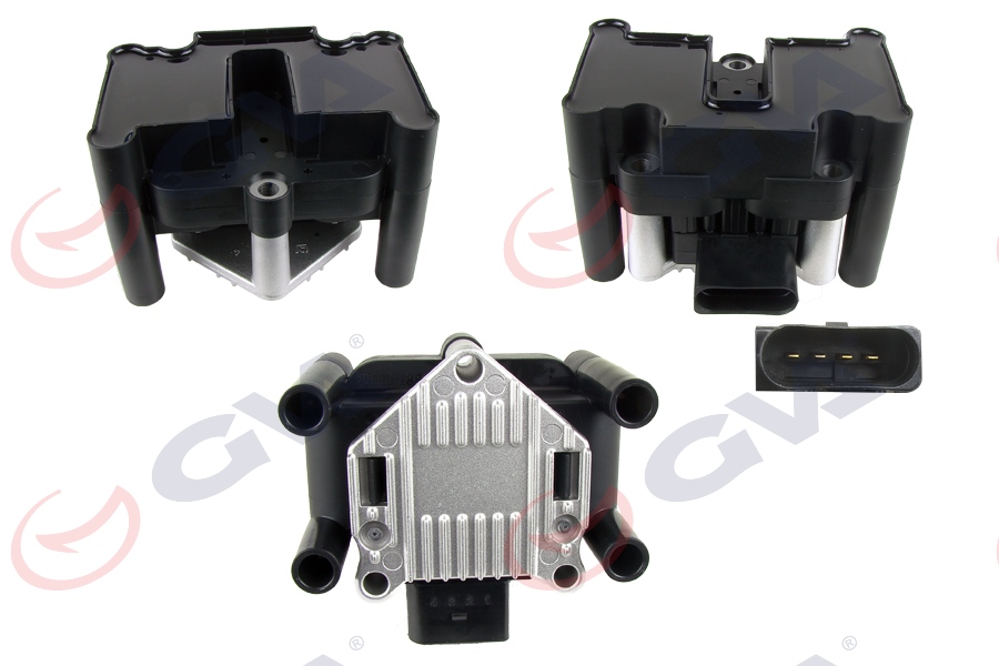 GVA ATEŞLEME BOBİNİ BORA 1.6 98 GOLF IV-V 1.6 00 POLO 1.4 16V 99-01 AKL-AVU-BFQ-BGU-AHW OEM: 032905106B-032905106E-032905106 - GVA 5075002 kodlu oto yedek parça görseli