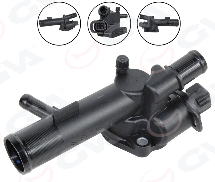 GVA TERMOSTAT 89C KOMPLE / MÜŞÜRLÜ RENAULT CLIO-MEGANE-KANGOO-LOGAN 1.5dCi OEM: 8200954285-8200244402-8200374994 - GVA 5114239 kodlu oto yedek parça görseli