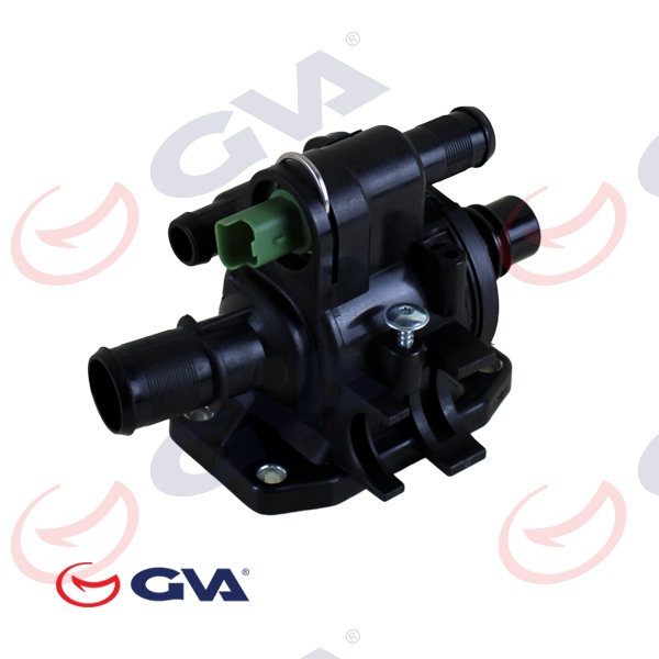 GVA TERMOSTAT 83C KOMPLE / MÜŞÜRLÜ P206-P207-P307-BIPPER-C1-C2-C3-NEMO- 1.4 HDI- FIESTA-FUSION TDCI 02 12 MAZDA 2 1.4 CD 03 07 OEM: 1336.V6-1148098-2S6Q8A586AD - GVA 5143218 kodlu oto yedek parça görseli