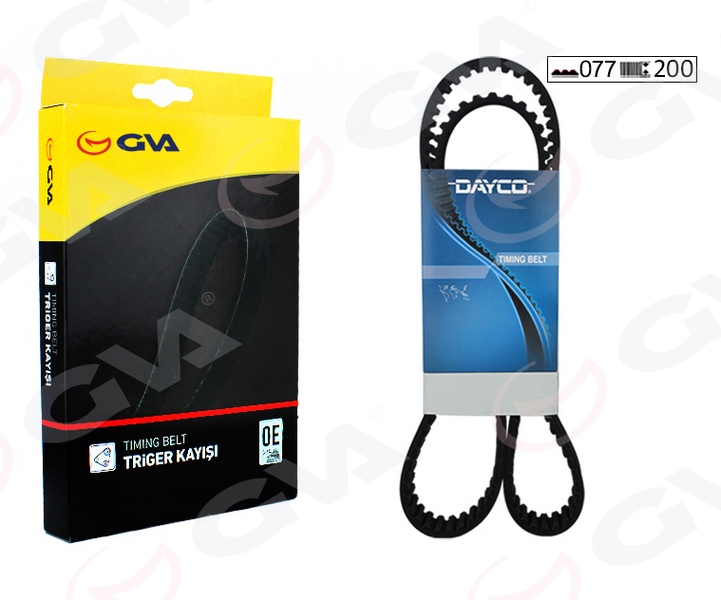 GVA TRİGER KAYIŞI 077x200 VW TRANSPORTER 1.9-2.4 74130113 OEM: 74130113 - GVA 58077200 kodlu oto yedek parça görseli