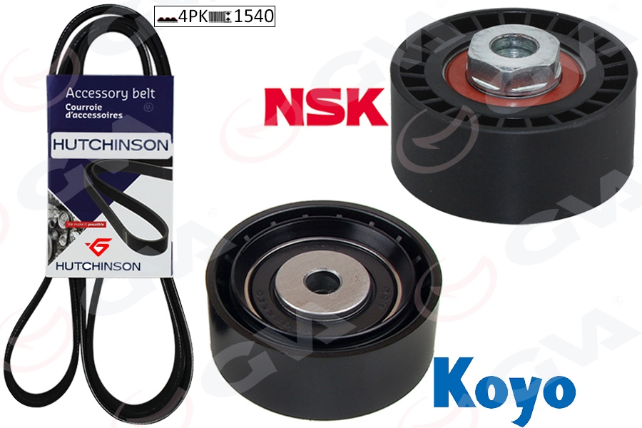 GVA ALTERNATÖR GERGİ KİTİ CLIO II-SYMBOL II LOGAN-SANDERO 1.2 16V D7F-D4F OEM: 7701477533-117200777R - GVA 59A1415 kodlu oto yedek parça görseli