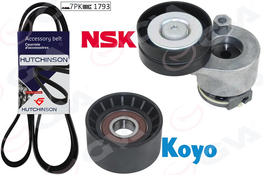 GVA ALTERNATÖR GERGİ KİTİ KÜTÜKLÜ MASTER II 1.9-2.5 DCİ 02 LAGUNA II 1.9 DCİ-2.0 16V 02 K017PK1793 117200051R-117209969R-7701479099 OEM: 117200051R-117209969R-7701479099 - GVA 59A1912 kodlu oto yedek parça görseli