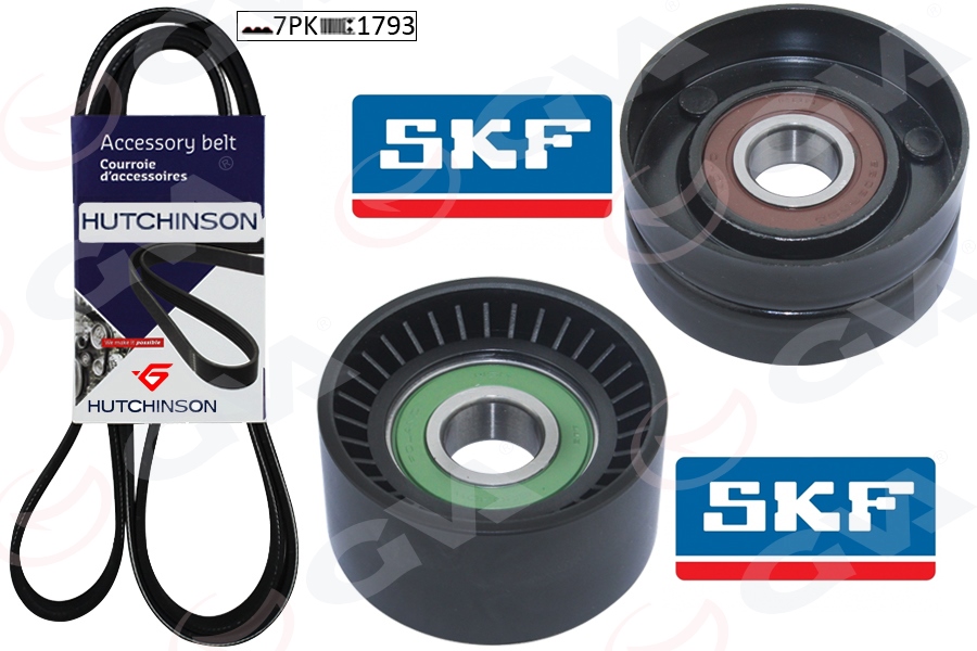 GVA ALTERNATÖR GERGİ KİTİ KÜTÜKSÜZ MASTER II 1.9-2.5 DCİ 02 LAGUNA II 1.9 DCİ-2.0 16V 02 K017PK1793 OEM: 117200051R-117209969R-7701479099 - GVA 59A1913 kodlu oto yedek parça görseli