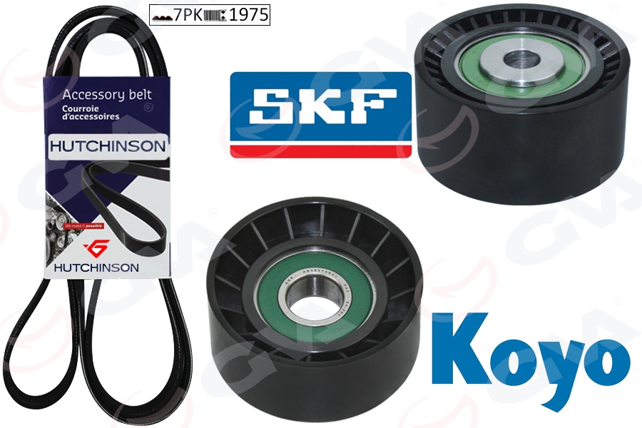 GVA ALTERNATÖR GERGİ KİTİ KÜTÜKSÜZ MASTER III 2.3 DCİ 10 LAGUNA II-III-TRAFIC II 2.0 DCİ 07 K017PK1973 OEM: 7701476645-4431666-1172000Q0C - GVA 59A1917 kodlu oto yedek parça görseli