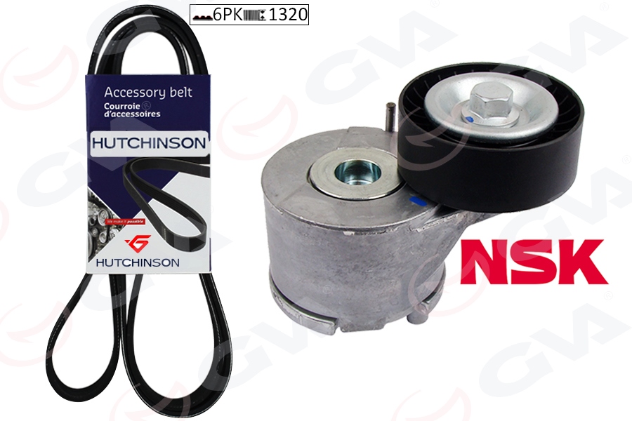 GVA ALTERNATÖR GERGİ KİTİ FIORINO-LINEA-PUNTO-PUNTO EVO 1.3 DMTJ-AGILA 1.3 CDTİ KLİMALI K026PK1320 OEM: 6340616-55202621-6340676 - GVA 59A2930 kodlu oto yedek parça görseli