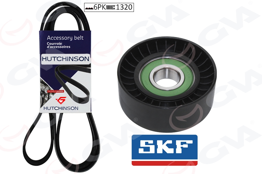 GVA ALTERNATÖR GERGİ KİTİ KÜTÜKSÜZ FIORINO-LINEA-PUNTO-PUNTO EVO 1.3 DMTJ- KLİMALI K026PK1320 OEM: 6340616-55202621-6340676 - GVA 59A2931 kodlu oto yedek parça görseli