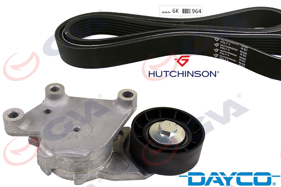 GVA ALTERNATÖR GERGİ KİTİ P107-C1-AYGO 1.4HDİ 05 C-ELYSEE-CACTUS-P301-P308-CMAX II 1.6 HDİ K016PK965 OEM: 5751.H6-5750.XF-5751.F9-9800453180 - GVA 59A4313OE kodlu oto yedek parça görseli