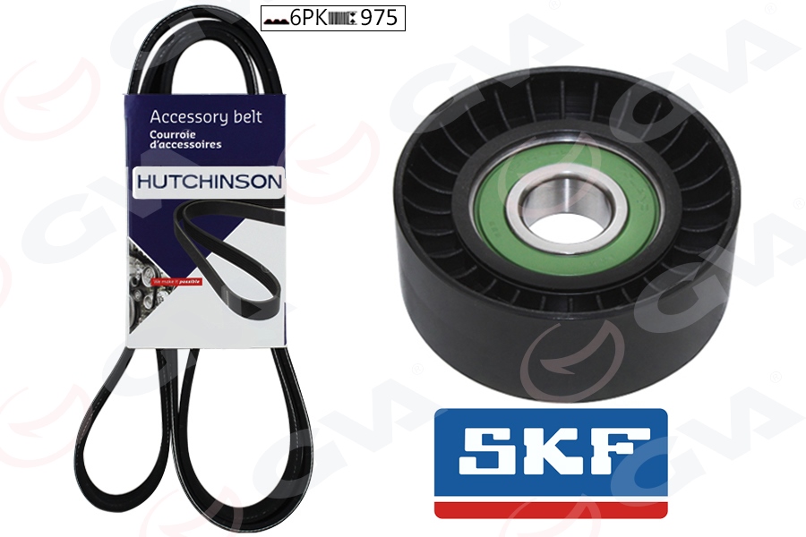 GVA ALTERNATÖR GERGİ KİTİ KÜTÜKSÜZ P206-P307-P1007-C3-C4-FIESTA-FOCUS 1.4-1.6 TDİ-HDİ AC K016PK975 OEM: 5750.YQ-5750.VN-1689148-5751.86 - GVA 59A4322 kodlu oto yedek parça görseli