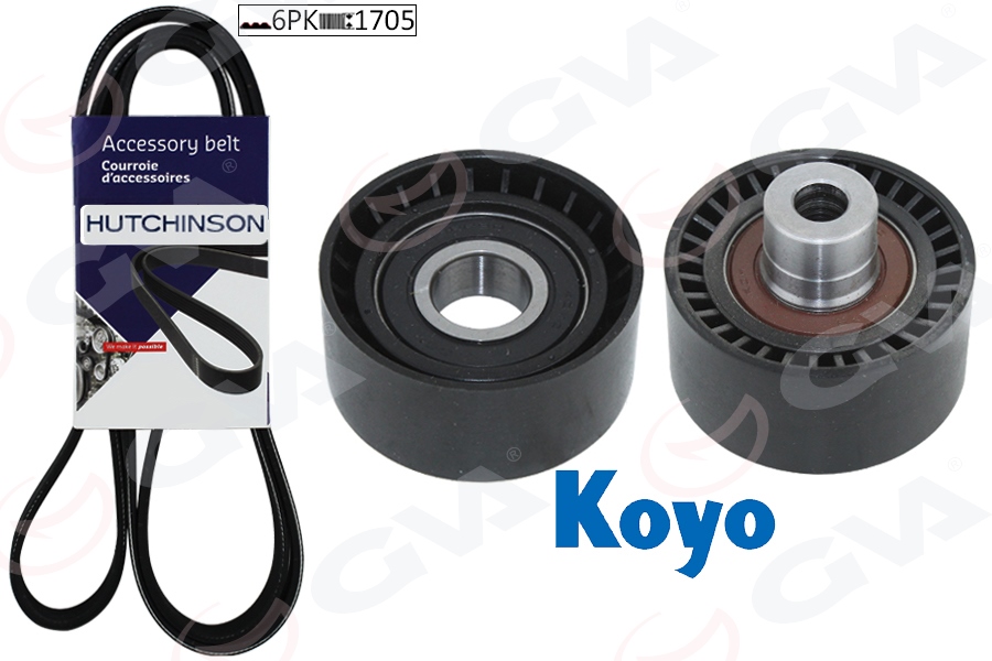 GVA ALTERNATÖR GERGİ KİTİ KÜTÜKSÜZ P206-XSARA 1.4HDİ-P407-BERLINGO-C5- 1.6 HDİ KLİMALI K026PK1708 OEM: 5750.VQ-5750.YA-5750.XR-1613844280 - GVA 59A4326 kodlu oto yedek parça görseli