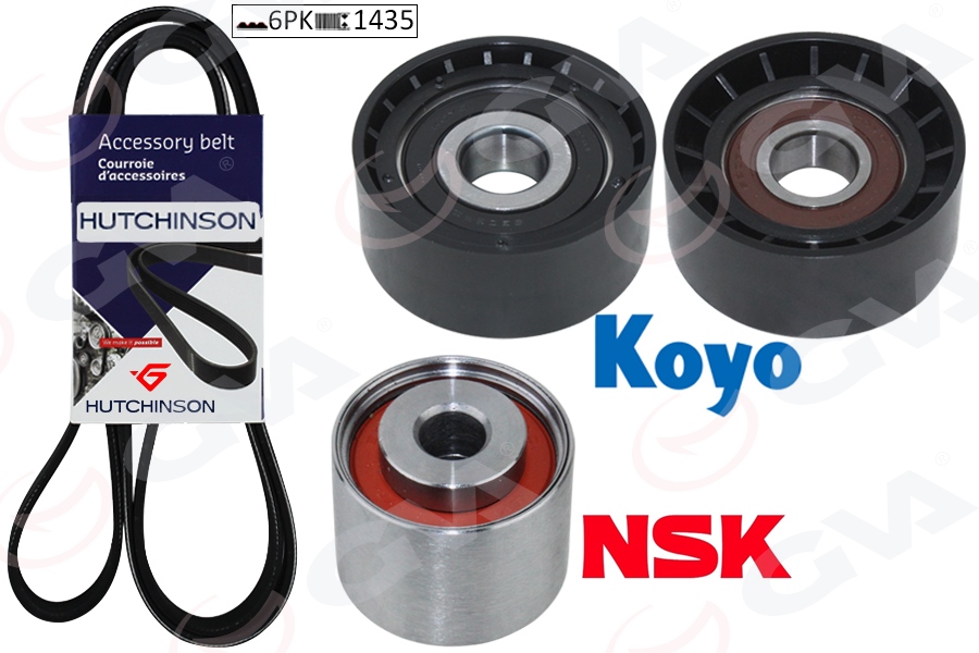 GVA ALTERNATÖR GERGİ KİTİ KÜTÜKSÜZ PARTNER-BERLINGO-SCUDO-JUMPY-306 1.9D 99 DW8B KLİ SIZ K016PK1438 1613845780 OEM: 1613845780 - GVA 59A4516 kodlu oto yedek parça görseli