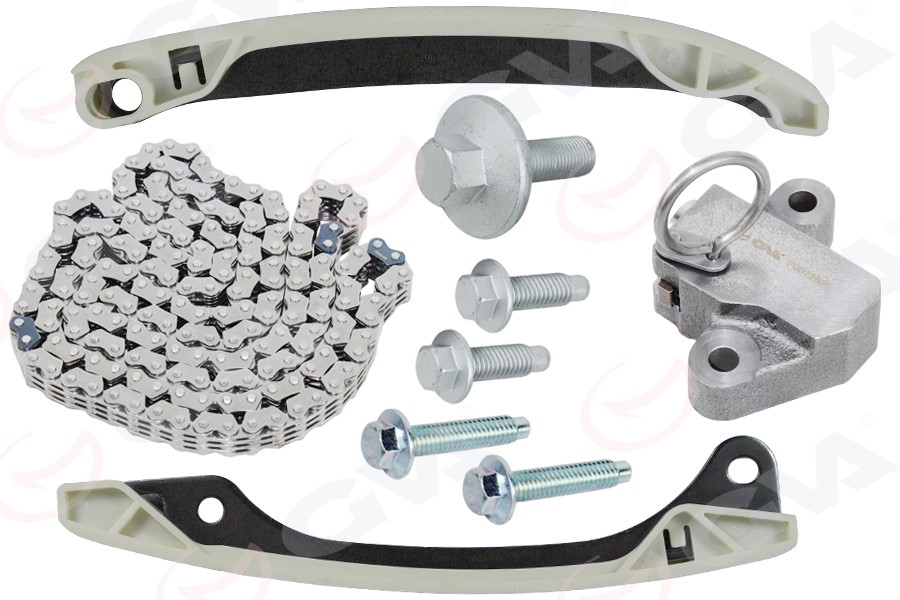 GVA EKSANTRİK ZİNCİR SETİ CLIO V 19>CAPTUR II 20> TALIANT 21> NISSAN JUKE 19> F16 1.0 TCE H4D 9 PARÇA OEM: 130C17039R - GVA 59C1401 kodlu oto yedek parça görseli