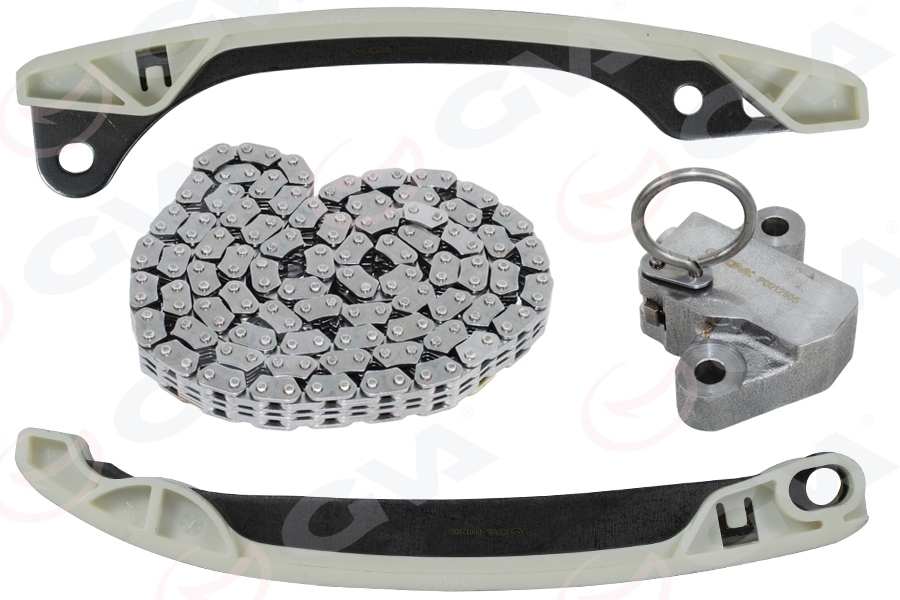 GVA EKSANTRİK ZİNCİR SETİ CAPTUR 12>CLIO IV 12>MEGANE IV 15>KADJAR 15>QASHQAI II J11 13>MEGANE III 10> PULSAR C13 14>JUKE F15 14>19 SANDERO II 12>LOGAN II MCV12>DUSTER 17>0.9 TCE 1.2 TCE 1.4TCE 4PARÇA OEM: 130C12345R-130249082R-150A03349R - GVA 59C1402 kodlu oto yedek parça görseli