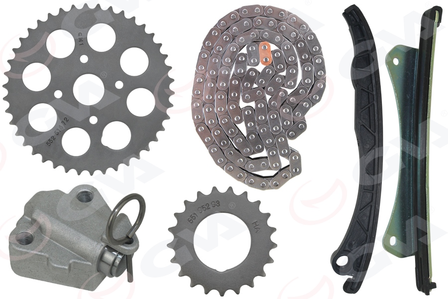 GVA EKSANTRİK ZİNCİR SETİ ASTRA H-CORSA C-D-COMBO-C-D-ASTRA J-MERIVA-ALBEA-DOBLO-EGEA-PUNTO-500- 1.3 JTD -1.3 CDTI E4-E5-E6 GERGİ KİTİ OEM: 95518770-71776647-55171579-55177460 - GVA 59C2110 kodlu oto yedek parça görseli