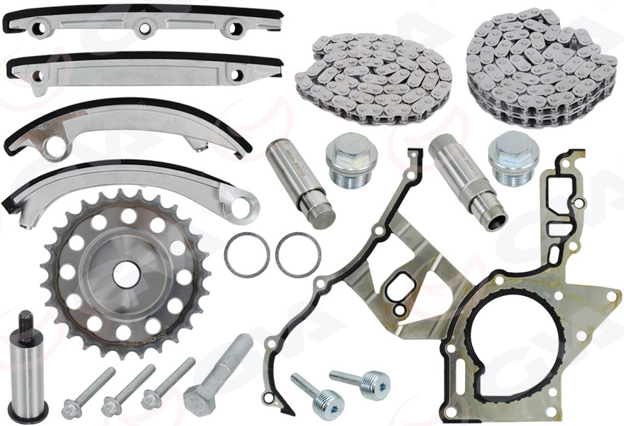 GVA EKSANTİRİK ZİNCİR SETİ KOMPLE VECTRA B DUPLEX SIMPLEX ALT UST 2.0 DTL DTH OEM: 93191274-90529247-93191275-90529248 - GVA 59C2114 kodlu oto yedek parça görseli