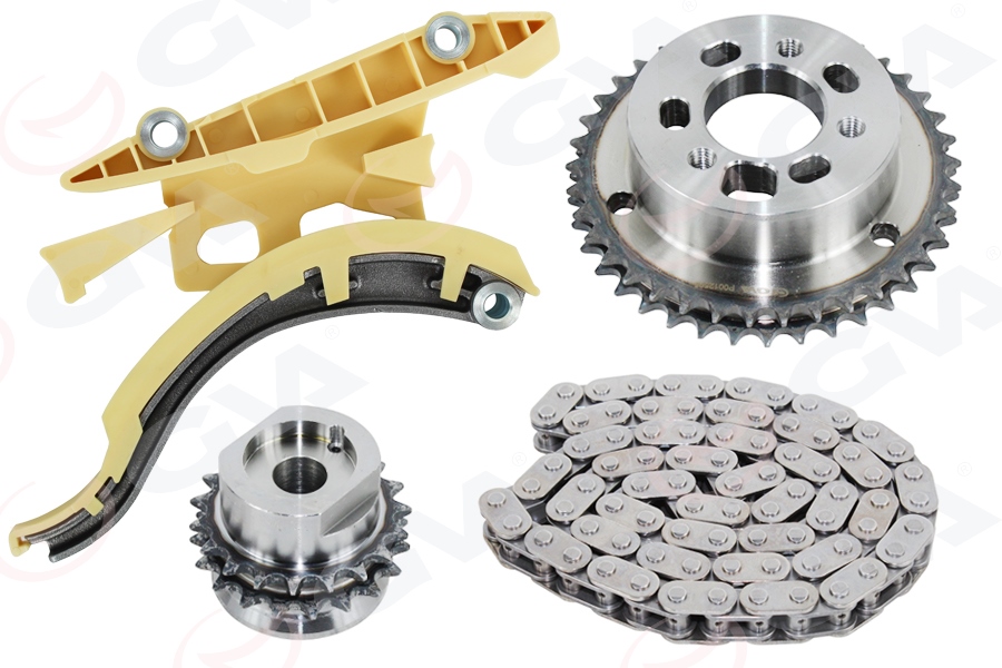 GVA EKSANTRİK ZİNCİR KİTİ FORD CONNECT 1.8TDCI 04>09 BHDA-BHDB-C9DB-C9DC 5 PARÇA OEM: 2M5Q6P250AB-1198056 - GVA 59C3300 kodlu oto yedek parça görseli