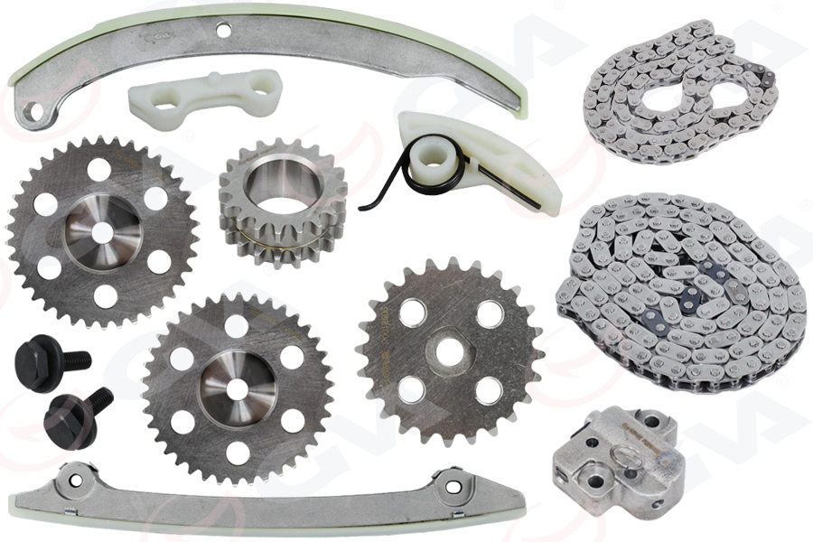 GVA EKSANTİRİK ZİNCİR SETİ MONDEO 00>07 2.0 DURATEC 13 PARÇA OEM: 1S7G6M000AA-1S7G6268- 1S7G6A985BC - GVA 59C3700 kodlu oto yedek parça görseli