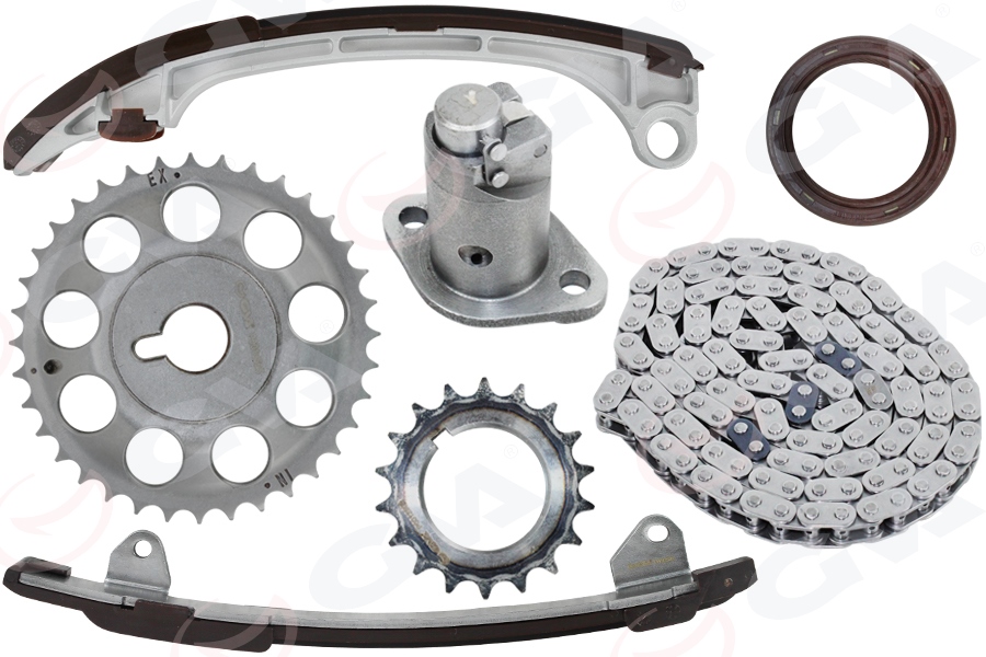 GVA EKSANTRİK ZİNCİR SETİ TOYOTA AVENSIS 2.0L 1AZFSE AZT220 AZT250 00-08 / RAV4 2.0L 1AZ-FE ACA21 ACA30 ACA31 01-12 OEM: 1350628011-1354028010-1355928010 - GVA 59C7113 kodlu oto yedek parça görseli