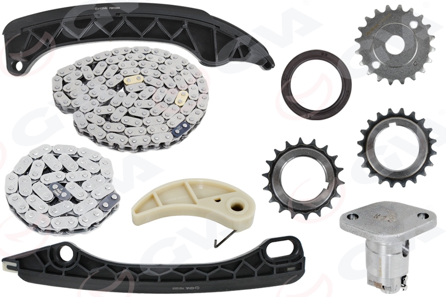 GVA EKSANTRİK ZİNCİR SETİ TOYOTA AURIS COROLLA 1.6L 1ZR-FAE ZRE181 ZRE185 13- / VERSO 1.6L 1ZRFAE ZGR20 09 - / AVENSIS 1.6L 1ZR-FAE ZRT270 09- OEM: 1350637040-1350728010-1354037010 - GVA 59C7121 kodlu oto yedek parça görseli