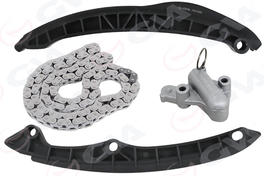 GVA EKSANTRİK ZİNCİR SETİ GOLF5/6-JETTA-PASSAT-SCIROCCO-A3-LEON 1.6 FSI BLF - 1.4 TSI CAXA-BMY-BLG 4 PARÇA OEM: 03C198119-03C109158A-03C109507AH - GVA 59C7523 kodlu oto yedek parça görseli