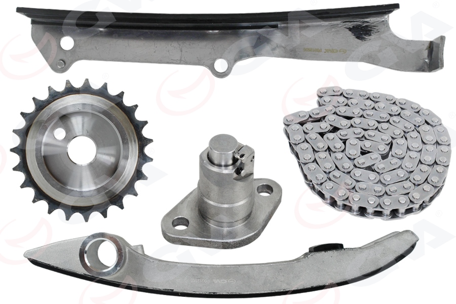 GVA EKSANTRİK ZİNCİR SETİ MITSUBISHI CANTER 2.8L 4M40 FUSO FE511. FE711 01- tekli zincir OEM: ME190012-ME200248-ME190013 - GVA 59C8101 kodlu oto yedek parça görseli