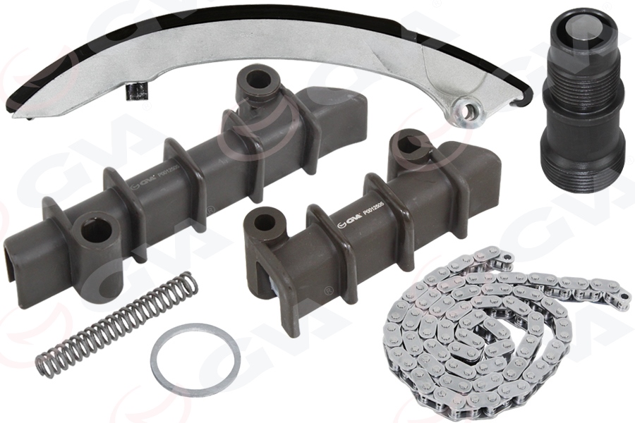 GVA EKSANTRIK ZINCIR SETI MERCEDES M102 E.M. W201 W123 S123 W124 S124 C124 OEM: A0039978294-A1020501011-A1020520416 - GVA 59C9915 kodlu oto yedek parça görseli