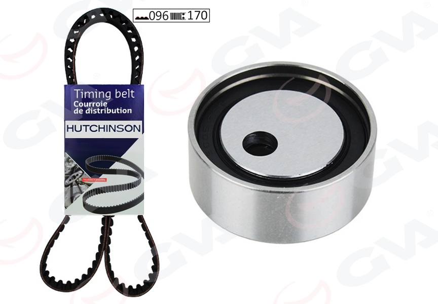 GVA EKSANTRİK GERGİ KİTİ RENAULT CLIO II 01 KANGOO 97 MEGANE 96 DACIA LOGAN 04 SANDERO 08 SOLENZA 04 1.4-1.6 E7J-K7J-K4M 096x170 OEM: 7701472725-7701477024-1680600QBA - GVA 59T1410H kodlu oto yedek parça görseli