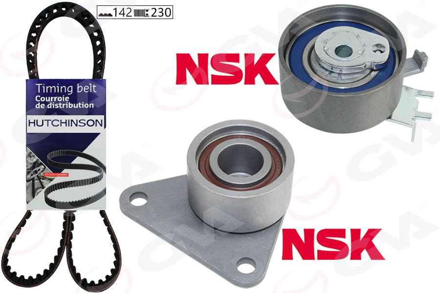 GVA EKSANTRİK GERGİ KİTİ 142x230 LAGUNA 2.0 16V 95-01 -SAFRANE II 2.0 96-00 -VOLVO S40 99-04 K015509XS 7438610040-7701471520-8610040 OEM: 7438610040-7701471520-8610040 - GVA 59T1810H kodlu oto yedek parça görseli