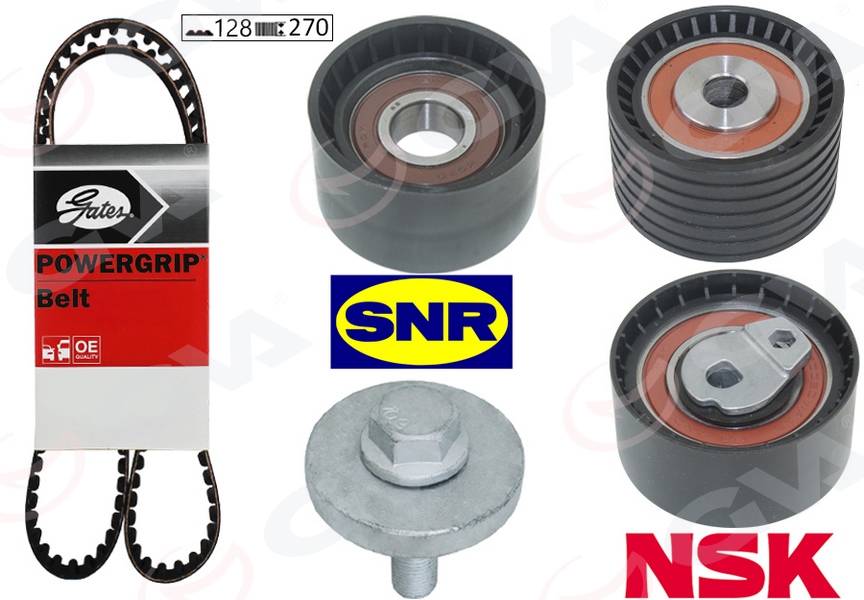 GVA EKSANTRİK GERGİ KİTİ 128x270 LAGUNA 98-01 -MEGANE 99 -SCENIC 00-03 -ESPACE III 1.8-2.0 16V OEM: 7701472292-7701473053-7701476674 - GVA 59T1820G kodlu oto yedek parça görseli