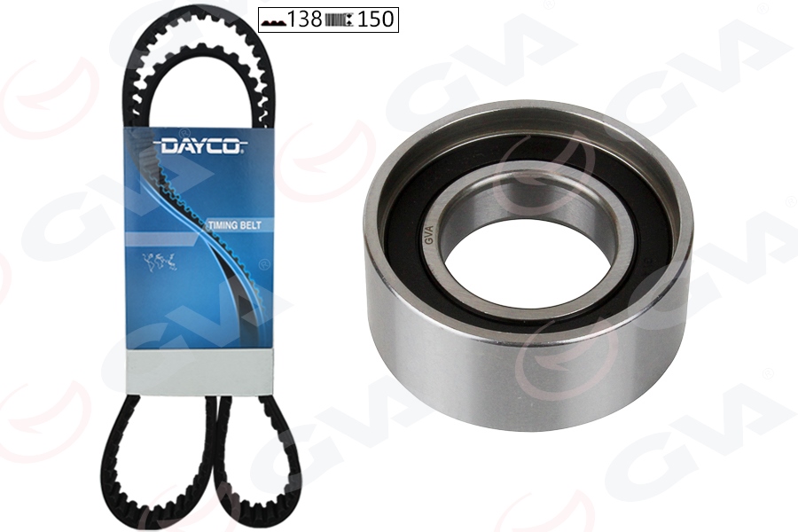 GVA EKSANTRİK GERGİ KİTİ SLX-TMPR 1.6- TİPO-UNO-PALIO 1.4 DAYCO KAYIŞ OEM: 160A1000-55170695-71754849 - GVA 59T2310D kodlu oto yedek parça görseli