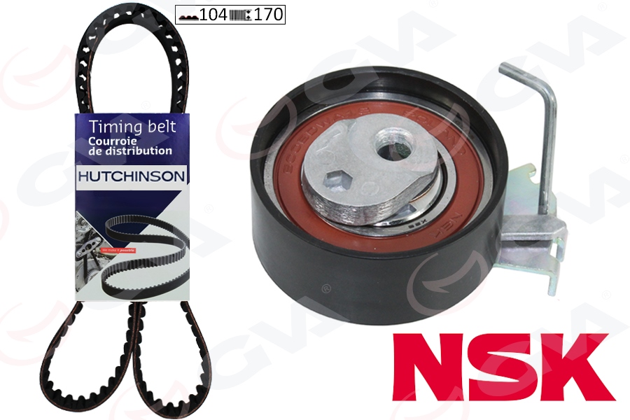 GVA EKSANTRİK GERGİ KİTİ 104x170 206-207-306-307-BIPPER-PARTNER-BERLINGO-C2-NEMO-FIORINO 1.4 K015575XS OEM: 9400831869-0831.87-0831.S0-0831.86 - GVA 59T4313 kodlu oto yedek parça görseli