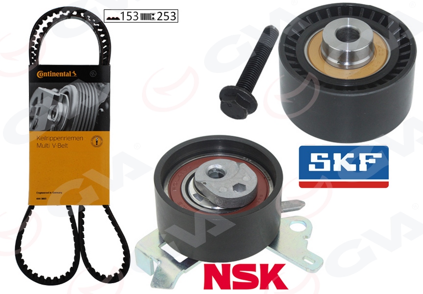 GVA EKSANTRİK GERGİ KİTİ 153x254 P206-307-406-407-807-C4-C5-C8-JUMPY-XSARA 1.8 16V-2.0 16V K015528XS OEM: 0831.T4-0831.89-0831.65-0831.88 - GVA 59T4320 kodlu oto yedek parça görseli