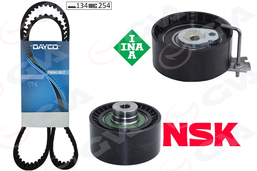 GVA EKSANTRİK GERGİ KİTİ P206-207-307-308-PARTNER-C2-C3-C4-XSARA-BERLINGO 1.6-1.6 16V TU5JP4 K025581XS DFM SUCCE 1.6 16V 09-13 TU5JP4 OEM: 0831.L3-0831.L2-0831.R9 - GVA 59T4324G kodlu oto yedek parça görseli