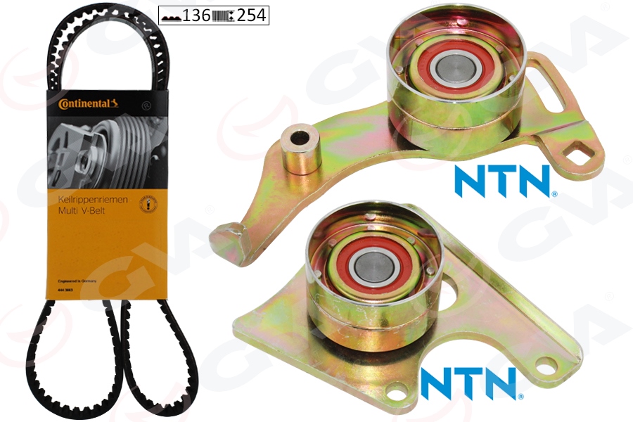 GVA EKSANTRİK GERGİ KİTİ PARTNER-306-EXPERT-DUCATO-SCUDO 1.9 D-TD XUD9 9400831279-0831.27-0831.R4 OEM: 9400831279-0831.27-0831.R4 - GVA 59T4512C kodlu oto yedek parça görseli