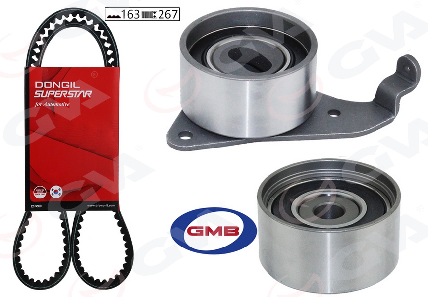 GVA TRİGER KAYIŞ SETİ EKSANTRİK SETİ TOYOTA AVENSIS 2.0L 3S-FE ST220 98-00 / CORONA 2.0L 3S-F 3S-FE ST 171 ST191 89-94 / CARINA E 2.0L 3S-FE ST191E 95-98 / RAV4 2.0L 3S-FE SXA10 95-00 1 KAYIŞ 2 RULMAN OEM: 1356879225-1350574011-1350363011 - GVA 59T7103DO kodlu oto yedek parça görseli