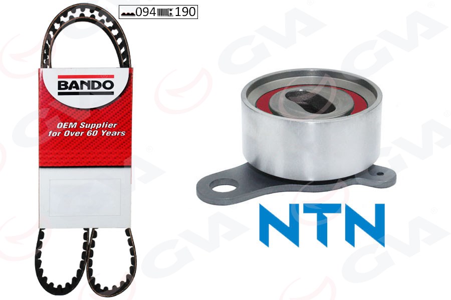 GVA TRİGER KAYIŞ SETİ EKSANTRİK SETİ TOYOTA COROLLA 1.6L 4A-F karbüratörlü AE92 88-92 1 KAYIŞ 1 RULMAN 94x190 OEM: 1356815042-1356819135-1350501010 - GVA 59T7119B kodlu oto yedek parça görseli