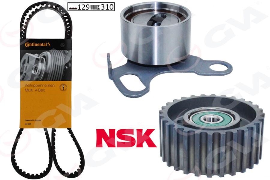 GVA EKSANTRİK GERGİ KİTİ 129x310 TOYOTA HILUX 92- HIACE 2.4D 89-00 L.CRUISER 2.4 TD 85-93 K015214XS 1350554021-1350354030 OEM: 1350554021-1350354030 - GVA 59T7190 kodlu oto yedek parça görseli