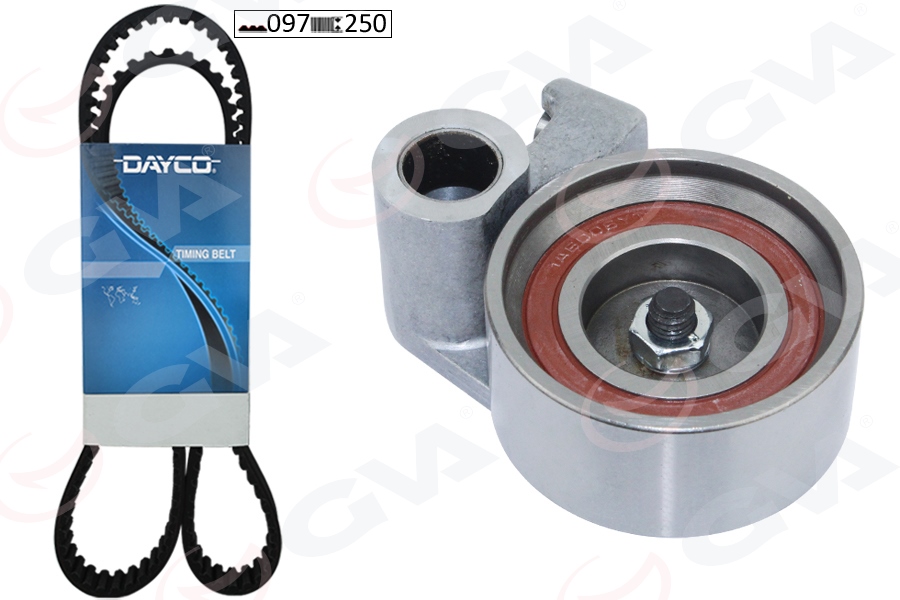 GVA TRİGER KAYIŞ SETİ EKSANTRİK SETİ TOYOTA HILUX VIGO 2.5L 2KDFTV KUN15 KUN25 KUN35 05-15 / 3.0L 1KD-FTV KUN26 05-14 1 KAYIŞ 1 RULMAN 097x250 OEM: 1356839015-1356809131-1350567041 - GVA 59T7195 kodlu oto yedek parça görseli