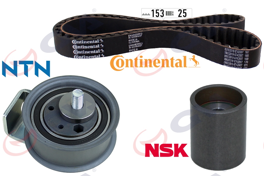 GVA TRİGER SETİ 153x25 PASSAT 96-00 -A4 95-00 -A6 95-05 1.8-1.8T AJL-AEB-AFY K015492XS KÜTÜKSÜZ OEM: 058198119-058198479 - GVA 59T7527 kodlu oto yedek parça görseli