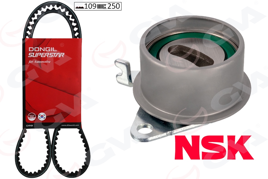 GVA EKSANTRİK GERGİ KİTİ 109x250 MITS.CARISMA 1.3 00-04 -COLT V 1.3 96-03 -LANCER 1.3-1.6 03 K015535XS MD356509 OEM: MD356509 - GVA 59T8175 kodlu oto yedek parça görseli