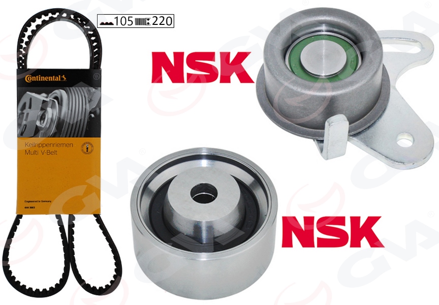 GVA TRİGER KAYIŞ SETİ HYUNDAI ACCENT ADMIRE ERA 1.5L G4EB 01- 1.4L 1.6L G4ED G4EE 01-10 / GETZ 1.4L 06-10 / MATRIX ELANTRA 1.6L 01-06 / KIA RIO 1.4L 1.6L 06-10 / CERATO 1.6L 04-07 1 KAYIŞ 2 RULMAN OEM: 2431226001-2481026020-2441026000 - GVA 59T9123C kodlu oto yedek parça görseli