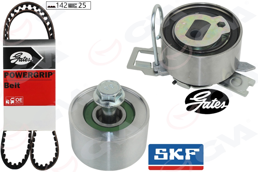 GVA EKSANTRİK GERGİ KİTİ HYUNDAI TUCSON İ30 ELANTRA KONA 1.6L D4FE CRDi 18- / KIA SPORTAGE CEED 1.6L D4FE 18- 1 KAYIŞ 2 RULMAN OEM: 243502U000-243702U001-243902U010 - GVA 59T9138 kodlu oto yedek parça görseli