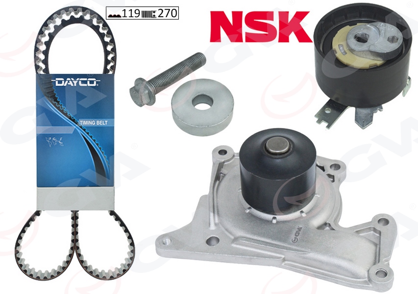 GVA DEVİRDAİMLİ EKSANTRİK GERGİ KİTİ MEGANE 4-KADJAR-SYMBOL-DOKKER 1.5 DCİ Euro6 OEM: 130288608R-130707668R-130C10474R - GVA 59WPK1421-1 kodlu oto yedek parça görseli