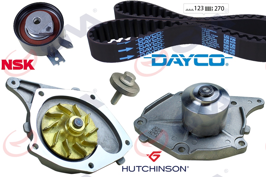 GVA SU POMPALI TRIGER SETI 123 DIS 27MM CLIO II 01 06 MEGANE II 04 KANGO 01 MICRA III 04 DUSTER 10 1.5 DCI K9K EURO 3 EURO 4 7701478031-119A02421R-7701477028 OEM: 7701478031-119A02421R-7701477028 - GVA 59WPK1422D-1 kodlu oto yedek parça görseli