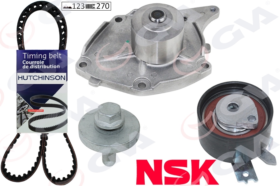 GVA SU POMPALI TRIGER SETI 123 DIS 27MM CLIO II 01 06 MEGANE II 04 KANGO 01 MICRA III 04 DUSTER 10 1.5 DCI K9K EURO 3 EURO 4 OEM: 7701478031-119A02421R-7701477028 - GVA 59WPK1422H kodlu oto yedek parça görseli