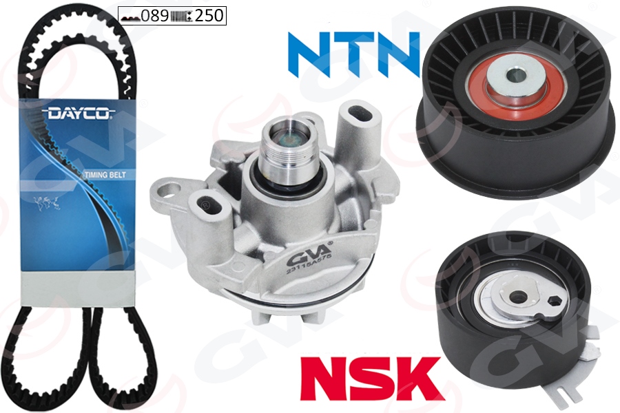 GVA DEVİRDAİMLİ EKSANTRİK GERGİ KİTİ 089x250 MASTER II-MOVANO-LAGUNA II 01 TRAFIC II 03 2.2DTI-2.5CDTI 119A05607R OEM: 4431762-7701477380-1680600QAG - GVA 59WPK1906 kodlu oto yedek parça görseli