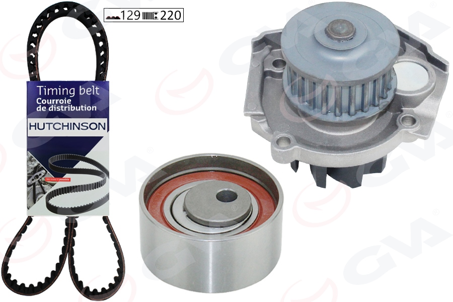 GVA DEVİRDAİMLİ EKSANTRİK GERGİ KİTİ 129x220 DOBLO- 1.4 05 GRANDE PUNTO 1.2-1.4-1.4 16V-1.4T-JET 05 BRAVO 1.4 TJET 07 71754561 OEM: 71754561 - GVA 59WPK2118-2 kodlu oto yedek parça görseli